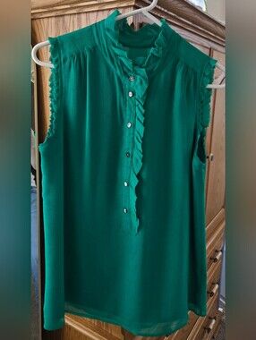 J. Crew Silk Shell Shamrock Green Size 4